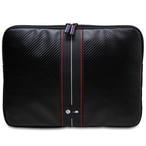 BMW Dėklas kompiuteriui BMCS14COMSCAKR 14" juodos spalvos Carbon Red Stripes - Image 1