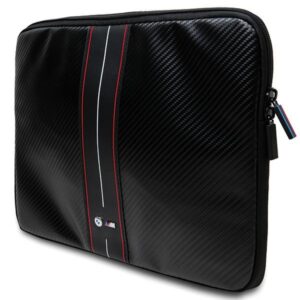 BMW Dėklas kompiuteriui BMCS16COMSCAKR 16" juodos spalvos Carbon Red Stripes - Image 2