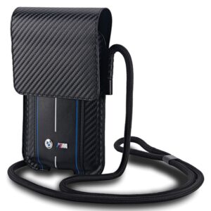 Bag BMW BMPSP15XMSCAKL Wallet Bag juodos spalvos Carbon Blue Stripes - Image 2