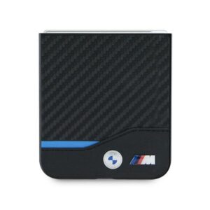 BMW BMHCZF622NBCK Z Flip6 F741 juodos spalvos kietas dėklas Carbon Blue Line - Image 5
