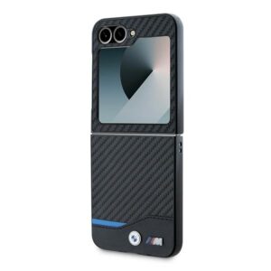 BMW BMHCZF622NBCK Z Flip6 F741 juodos spalvos kietas dėklas Carbon Blue Line - Image 6