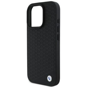 BMW BMHMP16X23RDDK Apple iPhone 16 Pro Max 6.9" juodos spalvos kietas dėklas Sign Leather Diamond Metal Logo MagSa - Image 6