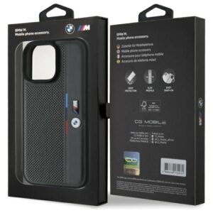 BMW BMHCP16X23 PUPVA Apple iPhone 16 Pro Max 6.9" anthracite kietas dėklas M Perforated Tricolor Detail - Image 8