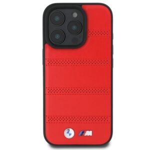 BMW BMHMP16L23 PUSPR Apple iPhone 16 Pro 6.3" red kietas dėklas M Perforated And Stitched Line MagSafe - Image 3
