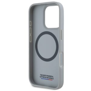 BMW BMHMP16L23 PUDTS Apple iPhone 16 Pro 6.3" grey kietas dėklas M Carbon Tricolor Line MagSafe - Image 7