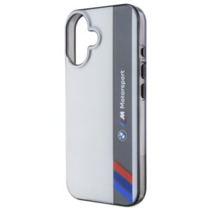 BMW BMHCP16S23HTFEG Apple iPhone 16 6.1" grey kietas dėklas Motorsport IML Vertical Stripe - Image 6