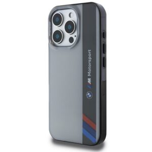 BMW BMHCP16L23HTFEG Apple iPhone 16 Pro 6.3" grey kietas dėklas Motorsport IML Vertical Stripe - Image 2