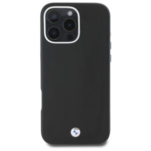 BMW BMHMP16X23 PUFWK Apple iPhone 16 Pro Max 6.9" juodos spalvos kietas dėklas Sign Full Wrapped Metal MagSafe - Image 3