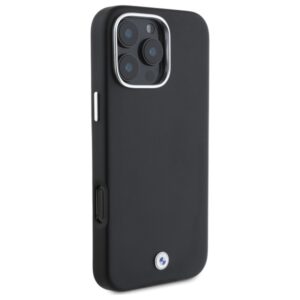 BMW BMHMP16X23 PUFWK Apple iPhone 16 Pro Max 6.9" juodos spalvos kietas dėklas Sign Full Wrapped Metal MagSafe - Image 4