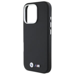 BMW BMHCP16X23 PUFWKEV Apple iPhone 16 Pro Max 6.9" juodos spalvos kietas dėklas M Edition Kevlar wrapped metal - Image 6