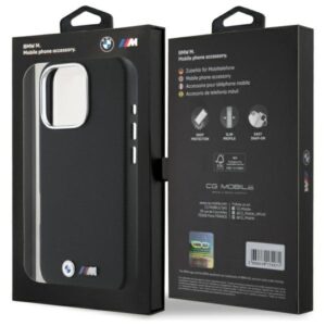 BMW BMHCP16X23 PUFWKEV Apple iPhone 16 Pro Max 6.9" juodos spalvos kietas dėklas M Edition Kevlar wrapped metal - Image 8