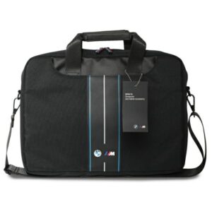 Bag BMW BMCB15COMPVSKL 16" juodos spalvos Nylon Blue Stripe - Image 4