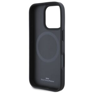 BMW BMHMP16X23 PUSPK Apple iPhone 16 Pro Max 6.9" juodos spalvos kietas dėklas M Perforated And Stitched Line MagSafe - Image 7