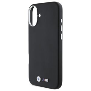 BMW BMHMP16M23 PMWK Apple iPhone 16 Plus 6.7" juodos spalvos kietas dėklas M Smooth Full Wrapped Metal MagSafe - Image 6