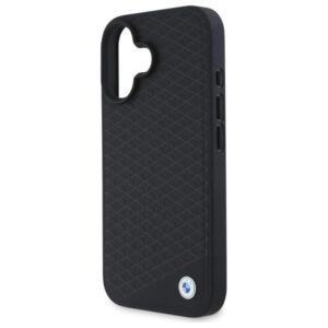 BMW BMHMP16S23RDDK Apple iPhone 16 6.1" juodos spalvos kietas dėklas Sign Leather Diamond Metal Logo MagSa - Image 6