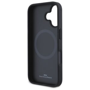 BMW BMHMP16S23RDDK Apple iPhone 16 6.1" juodos spalvos kietas dėklas Sign Leather Diamond Metal Logo MagSa - Image 7