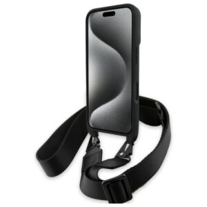 BMW BMHCP16M23PSCCK Apple iPhone 16 Plus 6.7" juodos spalvos hardcase M Edition Carbon Stripe & Strap - Image 4