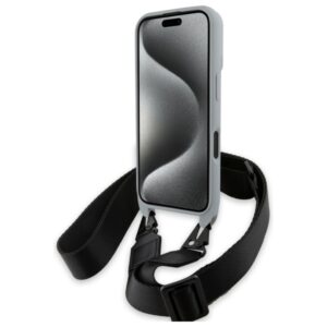 BMW BMHCP16S23PSCCG Apple iPhone 16 6.1" grey hardcase M Edition Carbon Stripe & Strap - Image 4