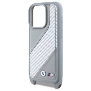 BMW BMHCP16X23PSCCG Apple iPhone 16 Pro Max 6.9" grey hardcase M Edition Carbon Stripe & Strap - Image 5