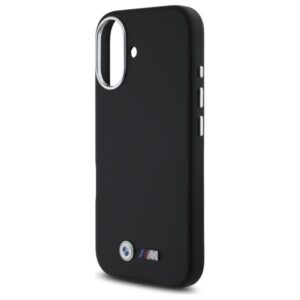 BMW BMHCP16S23 PMWK Apple iPhone 16 6.1" juodos spalvos kietas dėklas M Smooth Full Wrapped Metal - Image 6