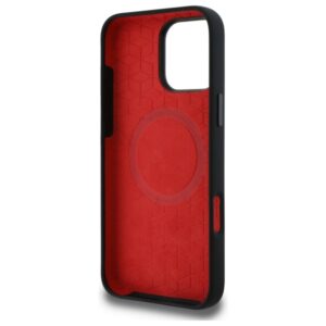 BMW BMHMP16X23SAXK Apple iPhone 16 Pro Max 6.9" juodos spalvos kietas dėklas Silicone Middle Stripe MagSafe - Image 7