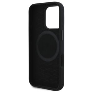 BMW BMHMP16X23SCUK Apple iPhone 16 Pro Max 6.9" juodos spalvos kietas dėklas Silicone Cut Tricolor Lines MagSafe - Image 7