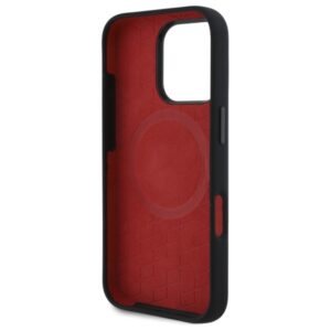 BMW BMHMP16X23SSPK Apple iPhone 16 Pro Max 6.9" juodos spalvos kietas dėklas Silicone Random Lines MagSafe - Image 7