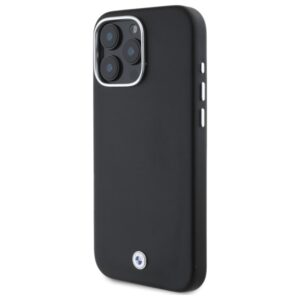 BMW BMHMP16L23 PUFWK Apple iPhone 16 Pro 6.3" juodos spalvos kietas dėklas Sign Full Wrapped Metal MagSafe - Image 2