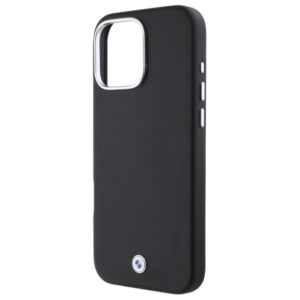 BMW BMHMP16L23 PUFWK Apple iPhone 16 Pro 6.3" juodos spalvos kietas dėklas Sign Full Wrapped Metal MagSafe - Image 6