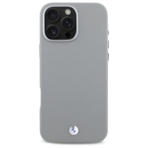 BMW BMHMP16X23 PUFWG Apple iPhone 16 Pro Max 6.9" grey kietas dėklas Sign Full Wrapped Metal MagSafe - Image 3