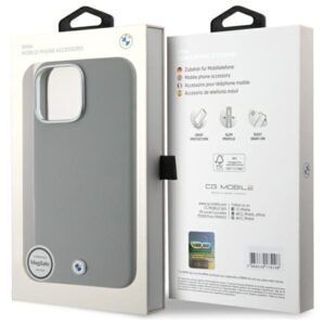 BMW BMHMP16X23 PUFWG Apple iPhone 16 Pro Max 6.9" grey kietas dėklas Sign Full Wrapped Metal MagSafe - Image 8