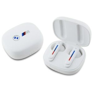 BMW Bluetooth Ausinės BMBEMIATP20LOH TWS + docking station baltos spalvos Printed Logos - Image 1