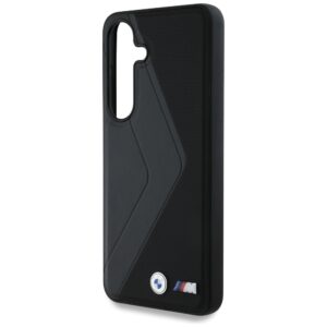 Dėklas BMW Leather Oversized Stripes MagSafe Samsung Galaxy S25 juodos spalvos - Image 6