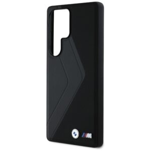 Dėklas BMW Leather Oversized Stripes MagSafe Samsung Galaxy S25 Ultra juodos spalvos - Image 6