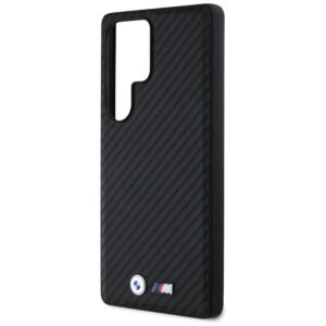 Dėklas BMW Leather Carbon MagSafe Samsung Galaxy S25 Ultra juodos spalvos - Image 6