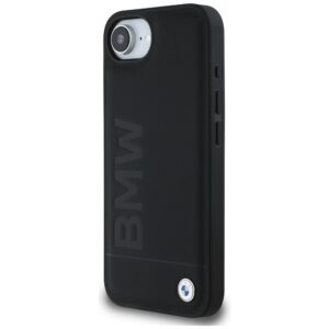 Dėklas BMW Leather Hot Stamp do Apple iPhone 16e / 17e juodos spalvos - Image 2
