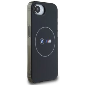 Dėklas BMW IML Metal baltos spalvos Circle MagSafe Apple iPhone 16e / 17e juodos spalvos - Image 4