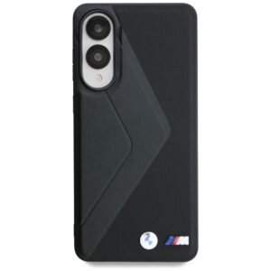 Dėklas BMW Leather Oversized Stripes MagSafe Samsung Galaxy S25 Edge juodos spalvos - Image 3