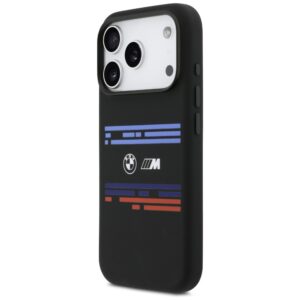 BMW M Silicon Horizontal Line MagSafe dėklas Apple iPhone 17 Pro juodos spalvos - Image 2