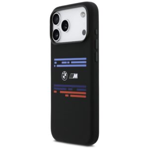 BMW M Silicon Horizontal Line MagSafe dėklas Apple iPhone 17 Pro Max juodos spalvos - Image 2