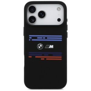 BMW M Silicon Horizontal Line MagSafe dėklas Apple iPhone 17 Pro Max juodos spalvos - Image 3