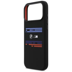 BMW M Silicon Horizontal Line MagSafe dėklas Apple iPhone 17 Pro Max juodos spalvos - Image 6