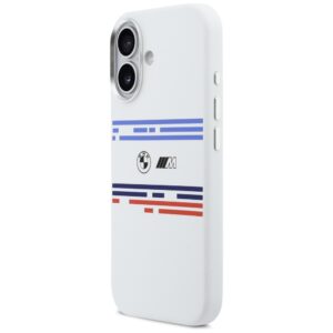 BMW M Silicon Horizontal Line MagSafe dėklas Apple iPhone 17 baltos spalvos - Image 2