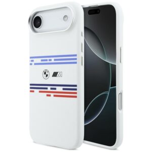 BMW M Silicon Horizontal Line MagSafe dėklas Apple iPhone Air baltos spalvos - Image 1