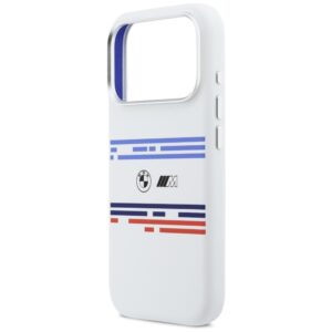 BMW M Silicon Horizontal Line MagSafe dėklas Apple iPhone 17 Pro baltos spalvos - Image 6