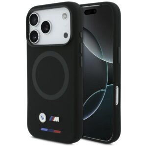 BMW M Silicon Logo MagSafe dėklas Apple iPhone 17 Pro juodos spalvos - Image 1