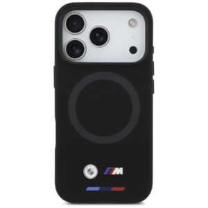 BMW M Silicon Logo MagSafe dėklas Apple iPhone 17 Pro juodos spalvos - Image 3