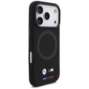 BMW M Silicon Logo MagSafe dėklas Apple iPhone 17 Pro juodos spalvos - Image 4
