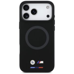 BMW M Silicon Logo MagSafe dėklas Apple iPhone 17 Pro Max juodos spalvos - Image 3