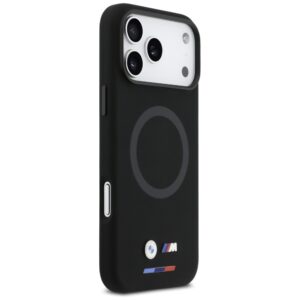 BMW M Silicon Logo MagSafe dėklas Apple iPhone 17 Pro Max juodos spalvos - Image 4